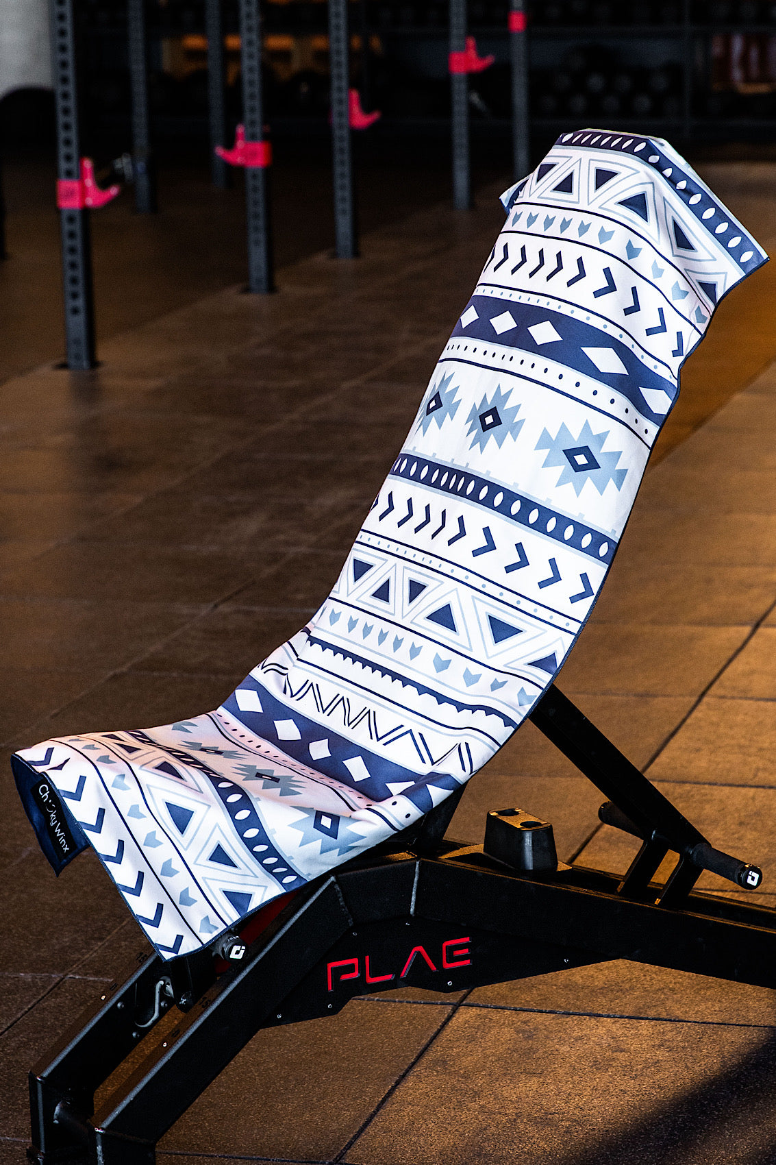 Boho Blue Hooded Gym Towel - Cheeky Winx