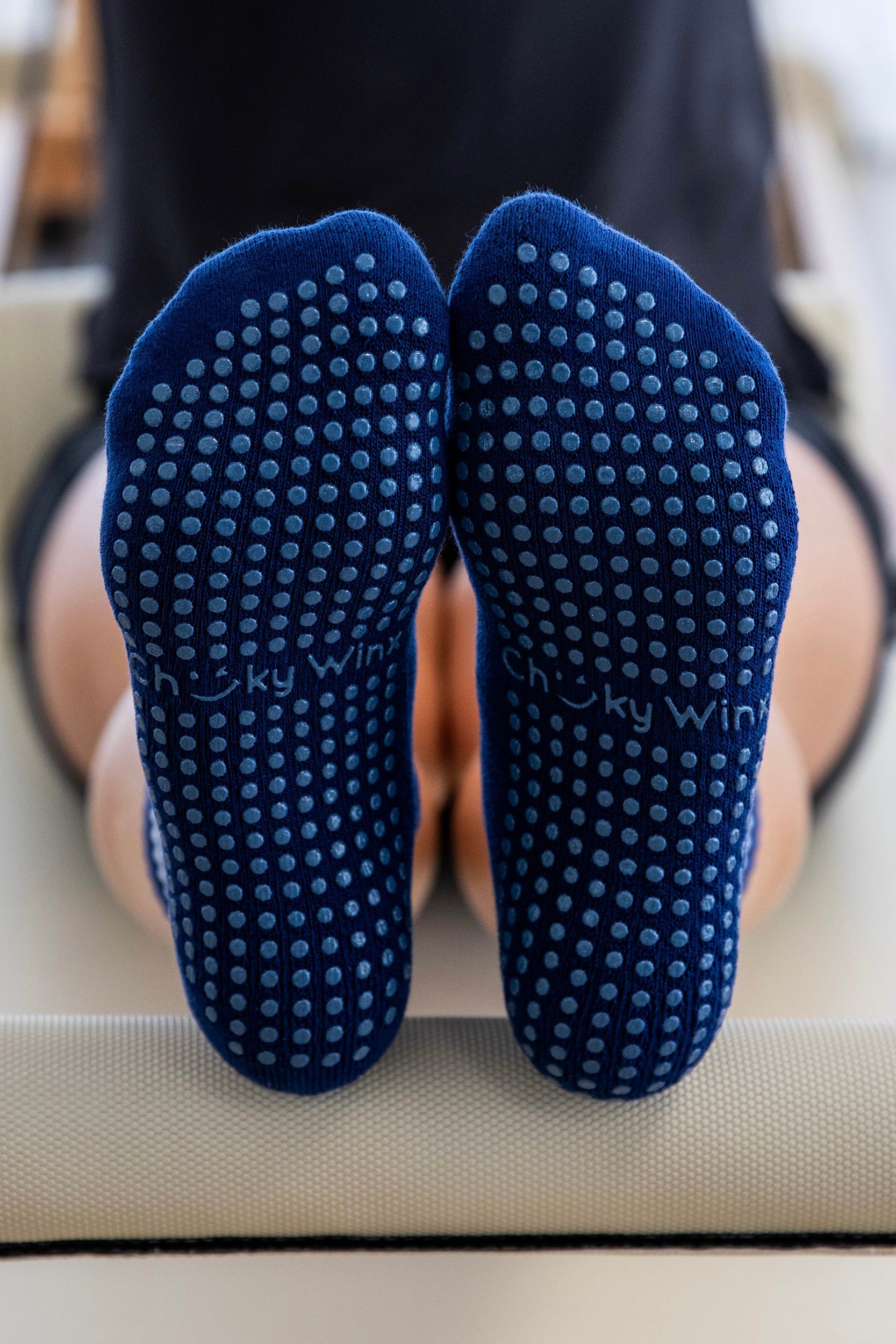 Crew Navy Grip Socks-Cheeky Winx