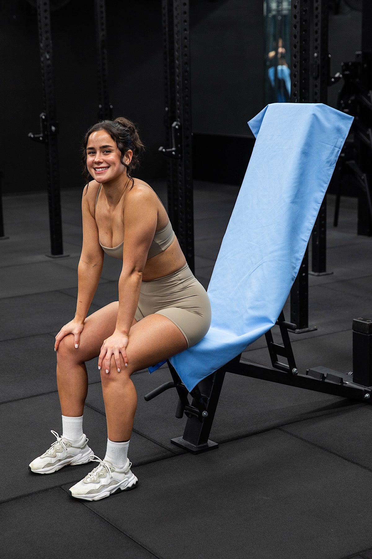 Hooded Basic Baby Blue Gym Towel-Cheeky Winx