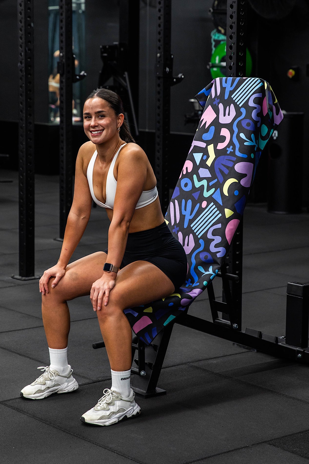 Hooded Black Fiesta X Deb McNaughton Gym Towel-Cheeky Winx