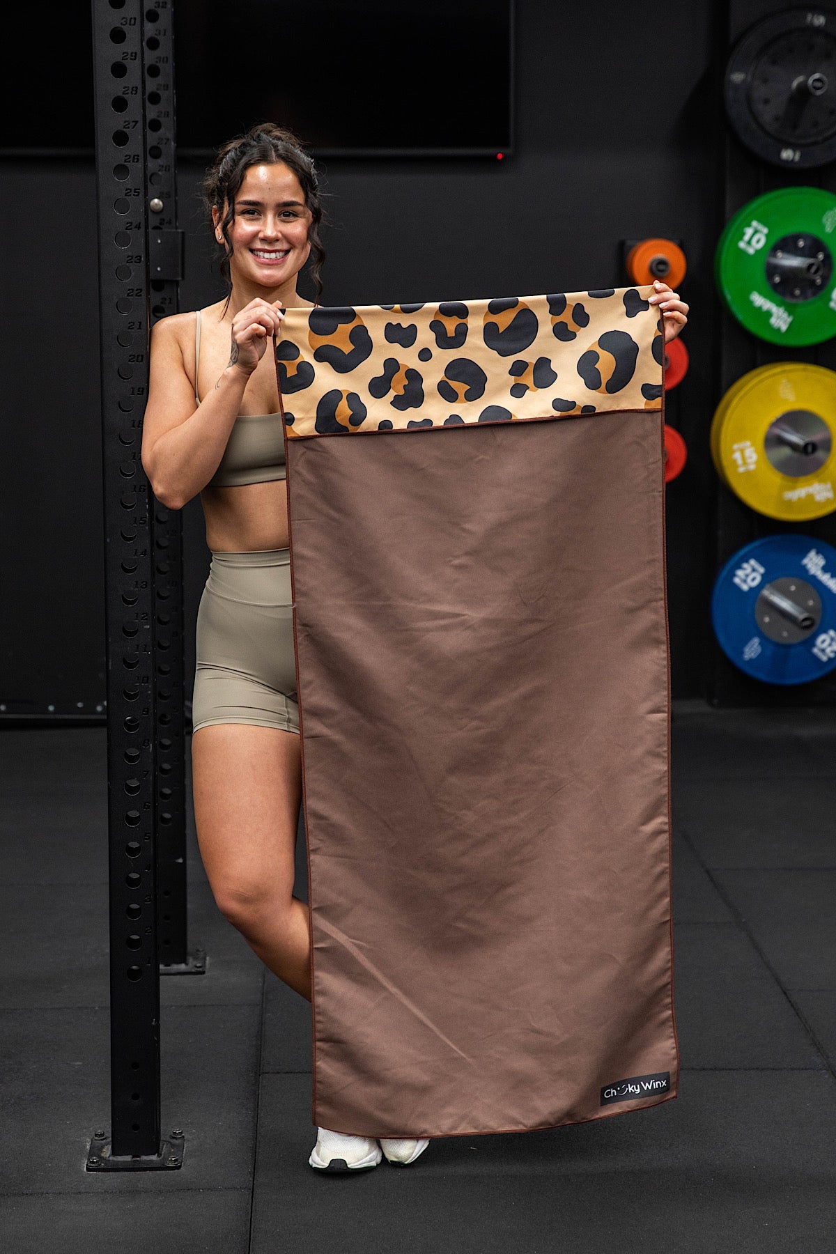 Hooded Brown Leopard Gym Towel-Cheeky Winx