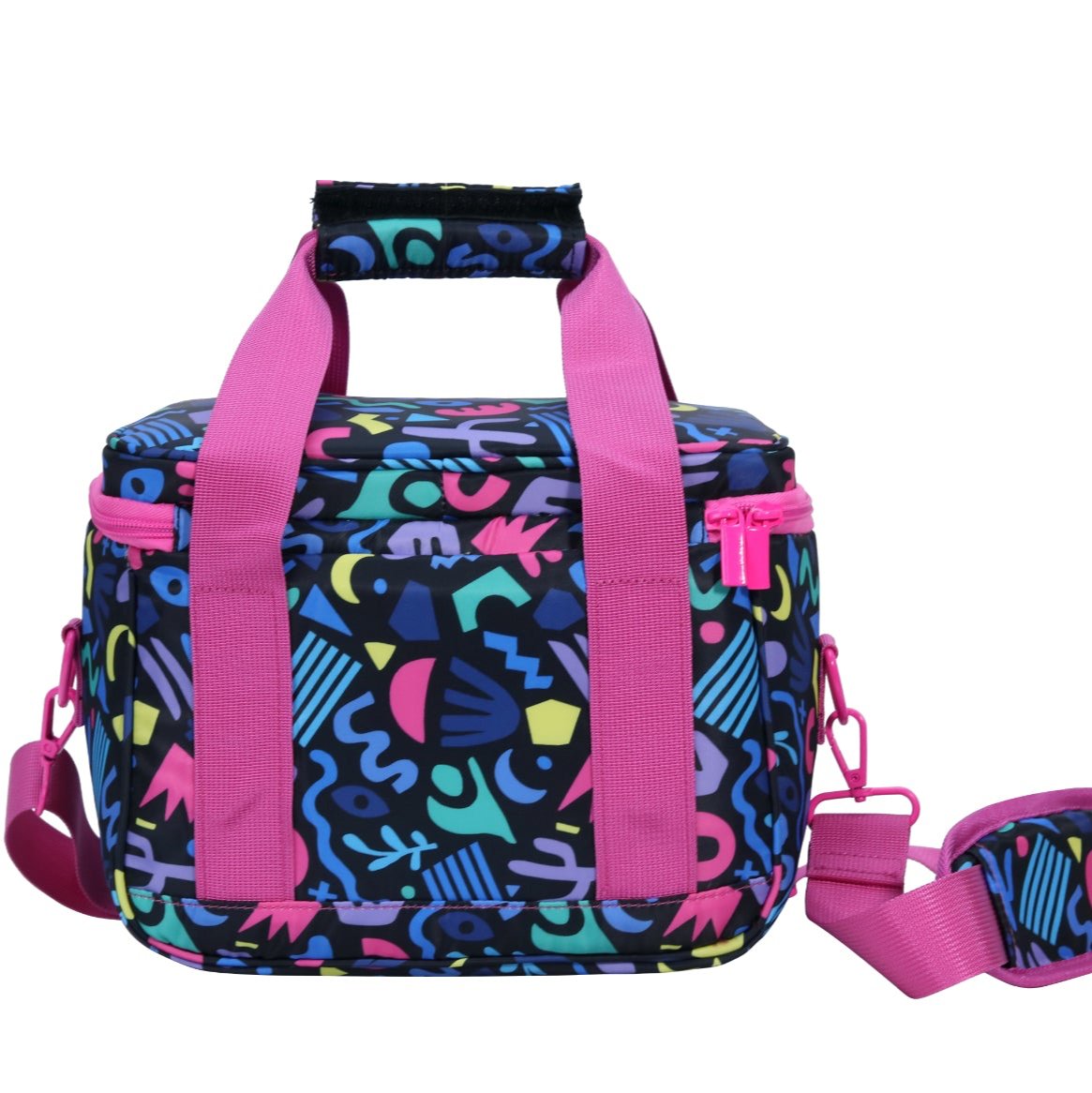 Large Black Fiesta x Deb McNaughton Lunch Bag-Cheeky Winx