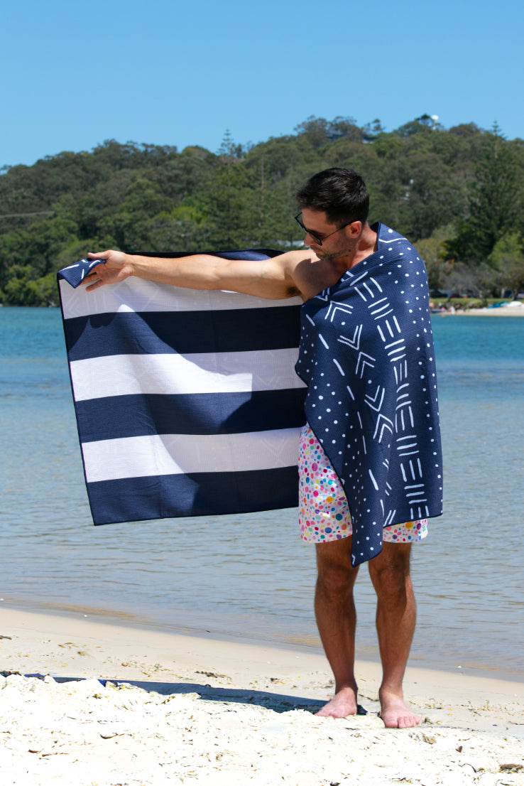 XL Beached Aztec Blue-Cheeky Winx