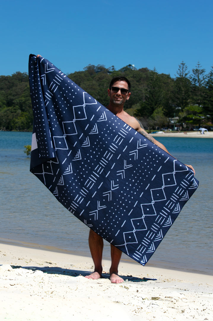 XL Beached Aztec Blue-Cheeky Winx