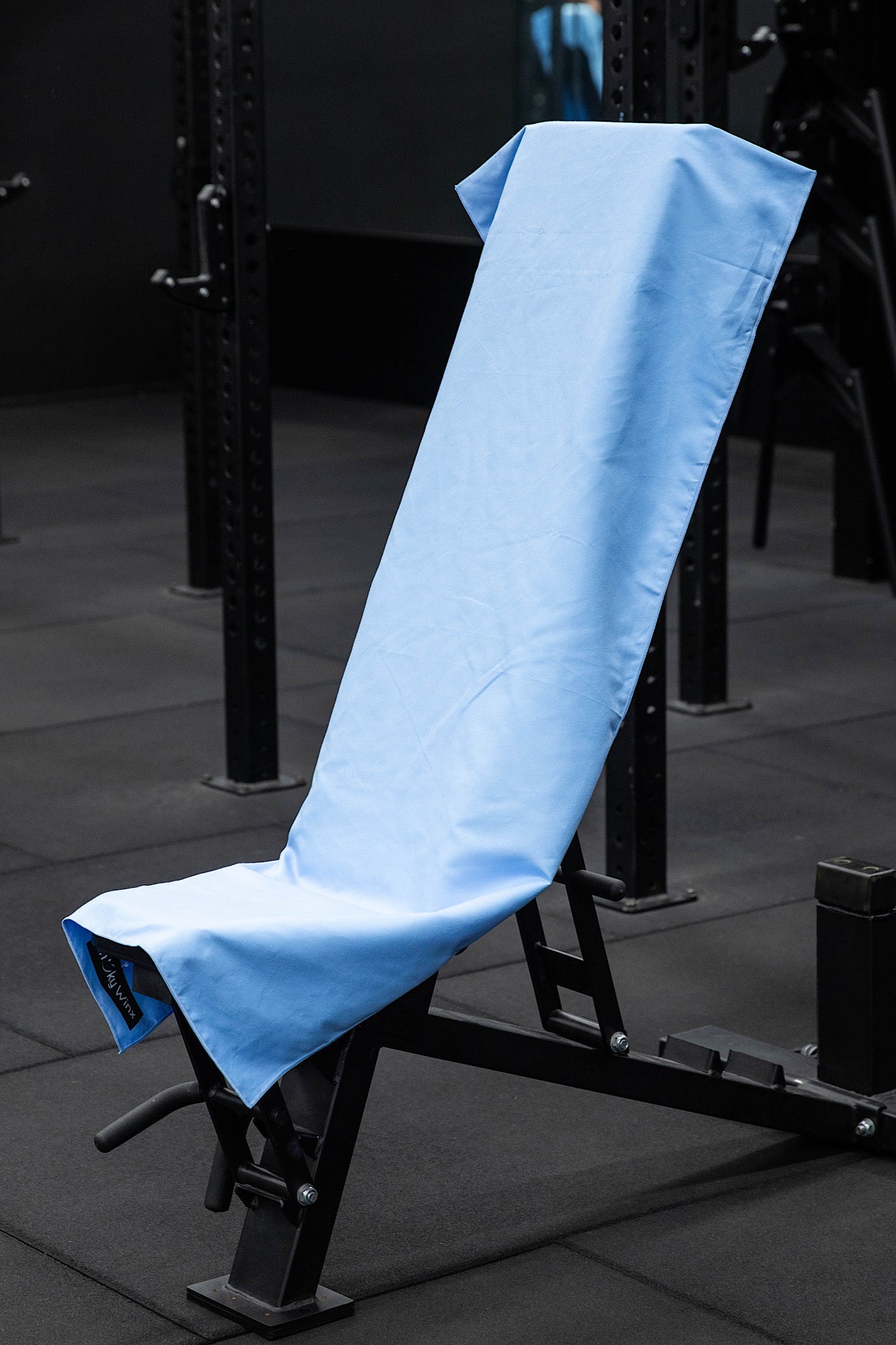 Hooded Basic Baby Blue Gym Towel - Cheeky Winx