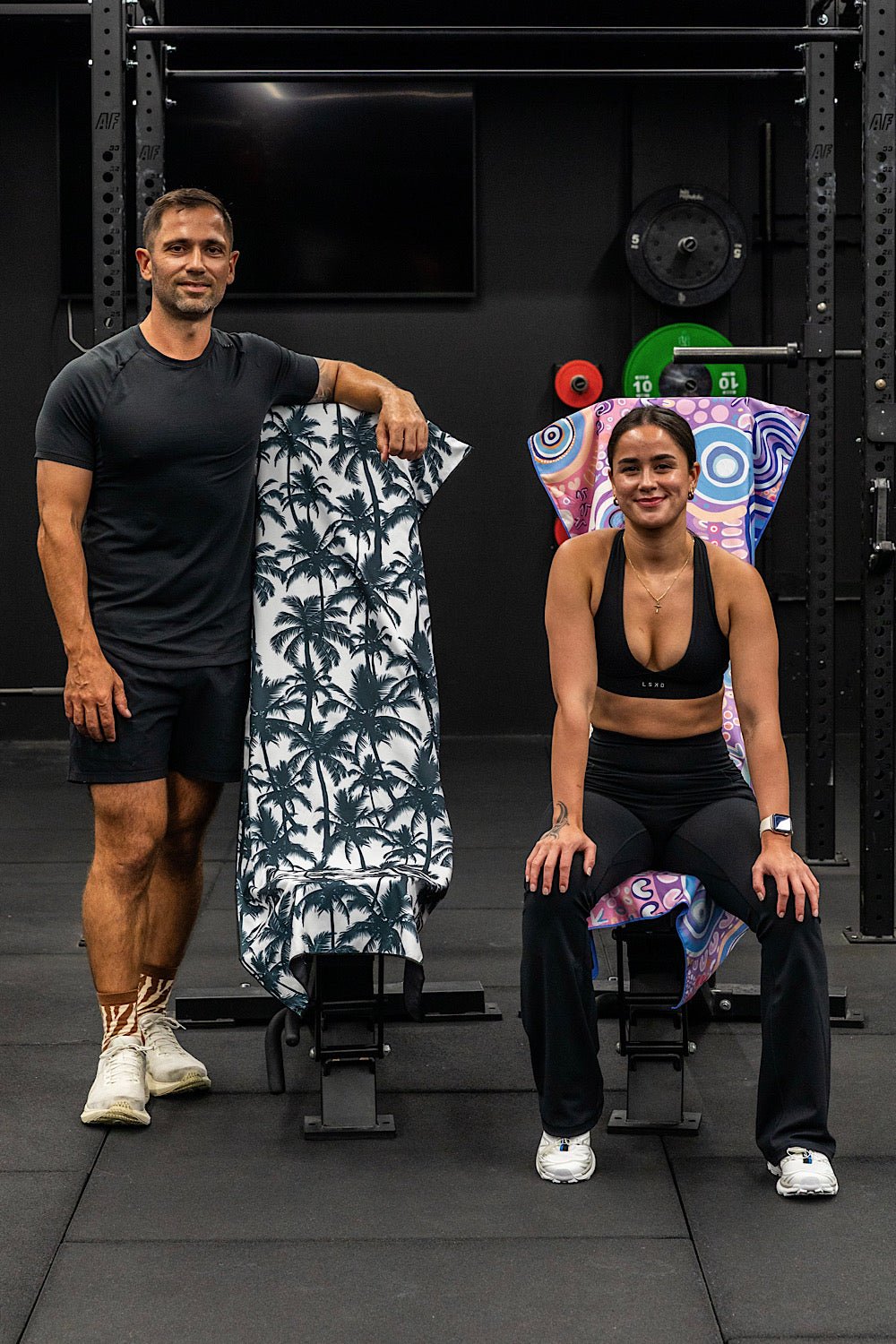 Hooded Palm Trees Gym Towel - Cheeky Winx