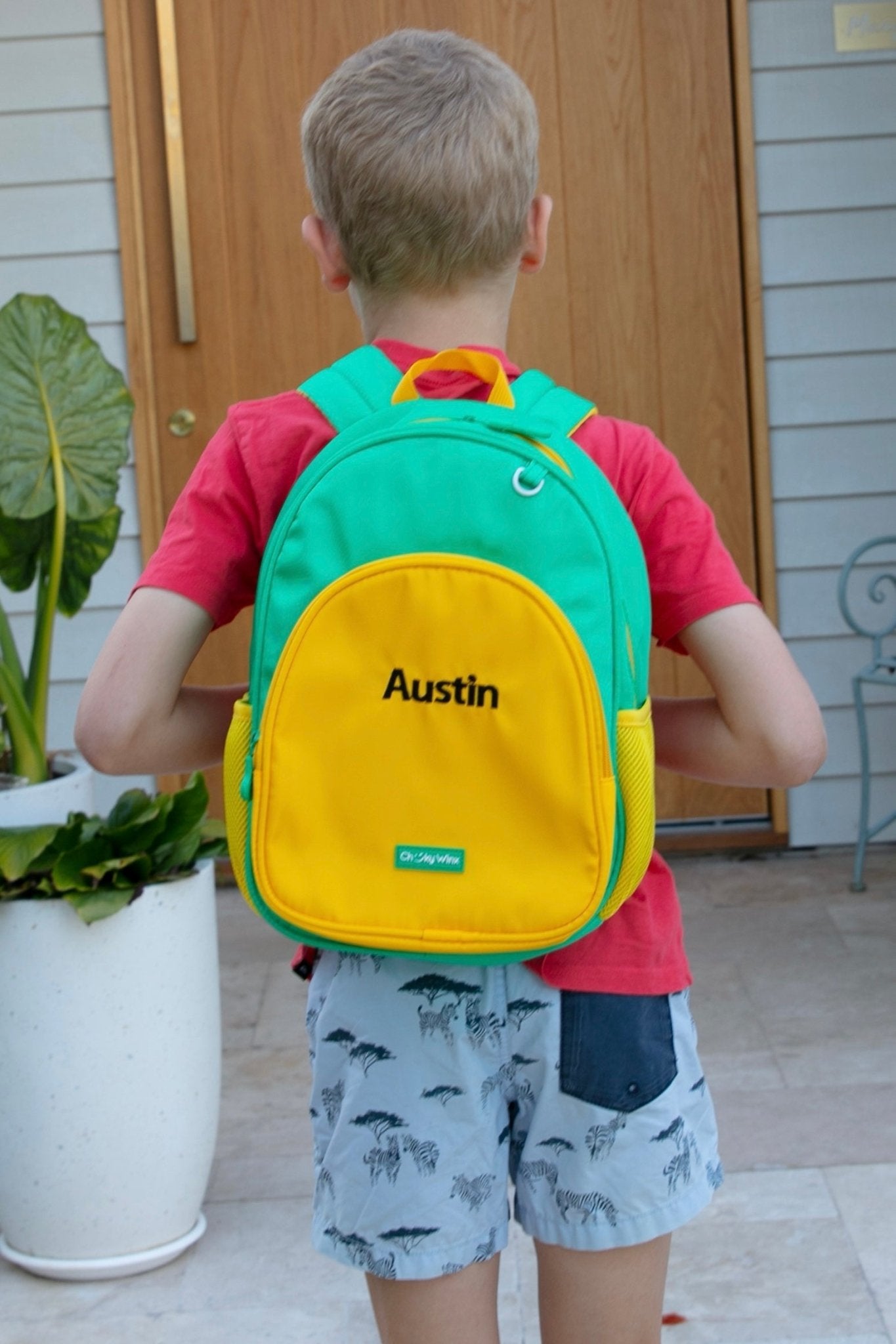 Kids Yellow and Green Backpack - Cheeky Winx
