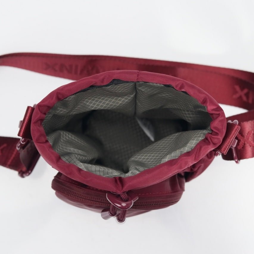 Mulberry water bottle bag with anti-theft zips and hidden passport pocket by Cheeky Winx