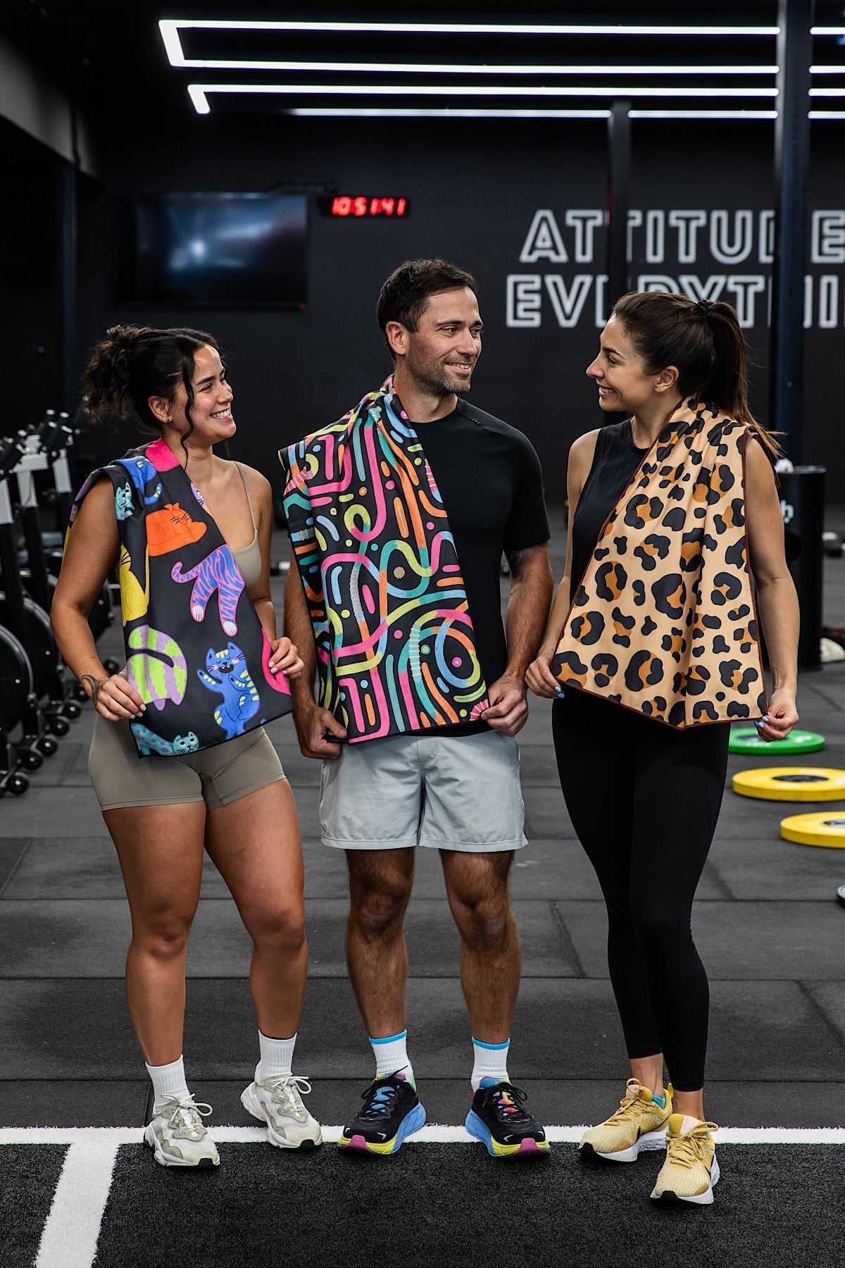 Neon Cats X Teggun Ashleigh Gym Towel - Cheeky Winx