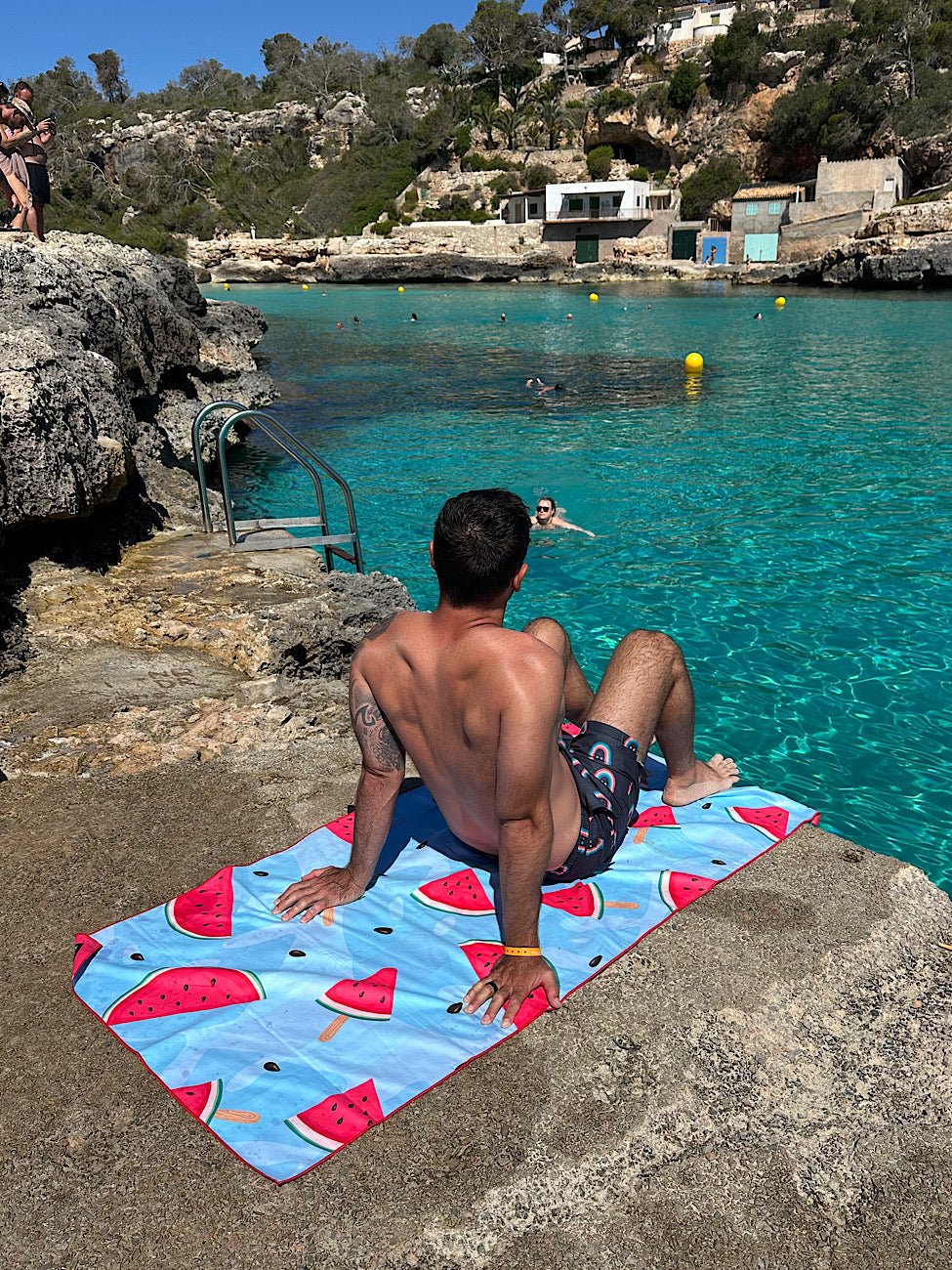 Watermelon lightweight travel towel 160x80cm 315g quick-dry by Cheeky Winx Australia