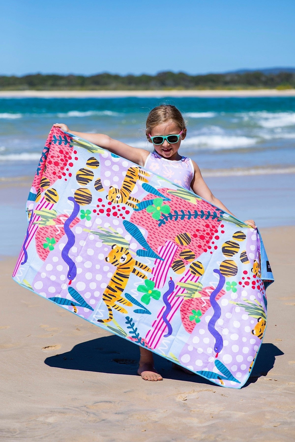 BAGLESS Kids Tiger Territory Beach Towel-Cheeky Winx