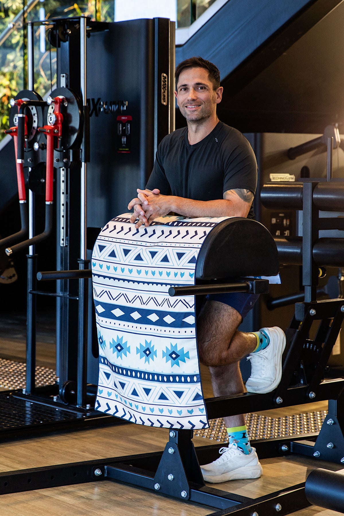 Boho Blue Hooded Gym Towel - Cheeky Winx