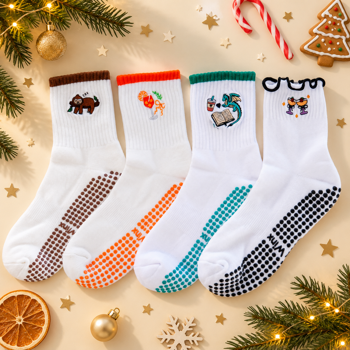 Grip Sock Gift Box | 4 Pairs