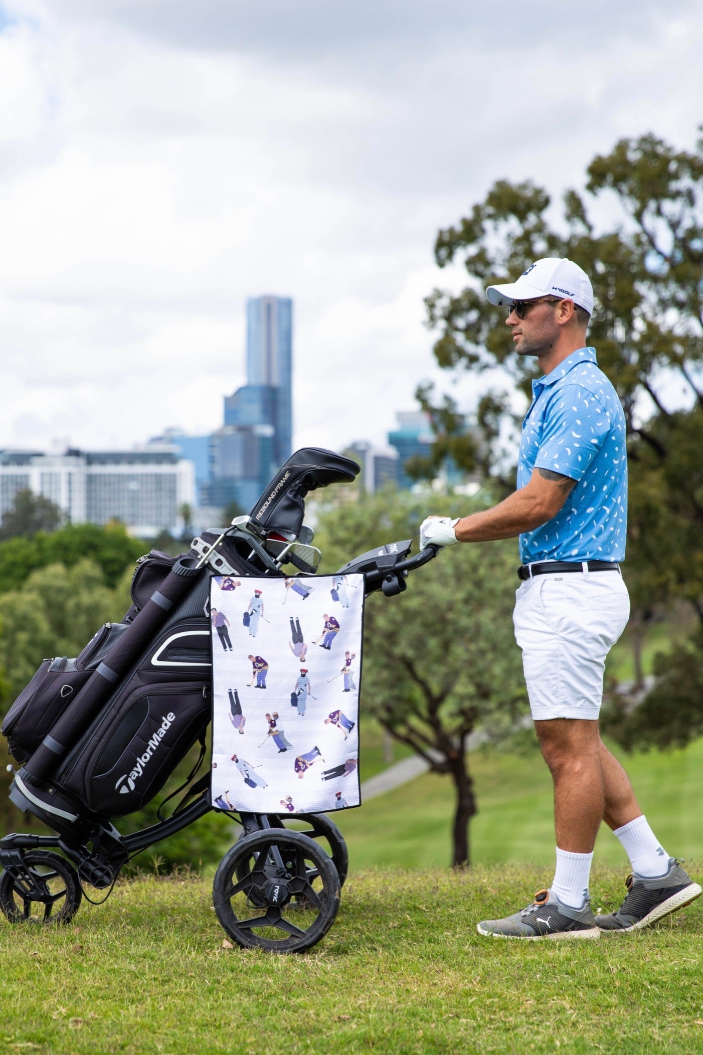 Happy Shooter Golf Towel-Cheeky Winx