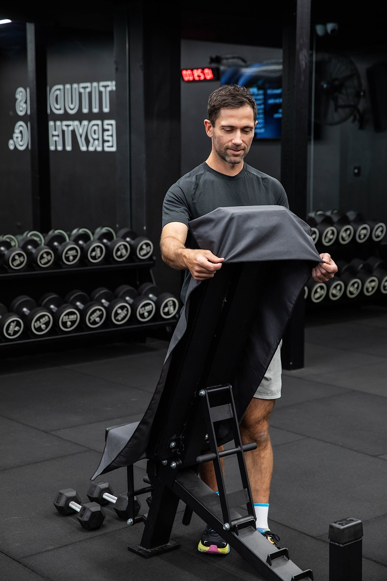 Hooded Basic Black Gym Towel-Cheeky Winx