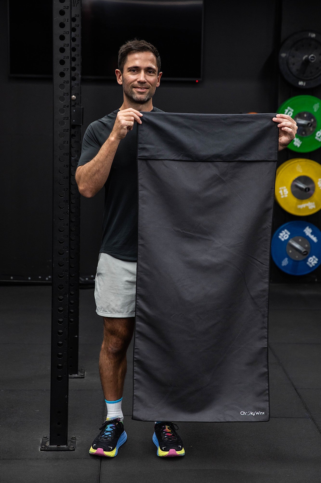 Hooded Basic Black Gym Towel-Cheeky Winx