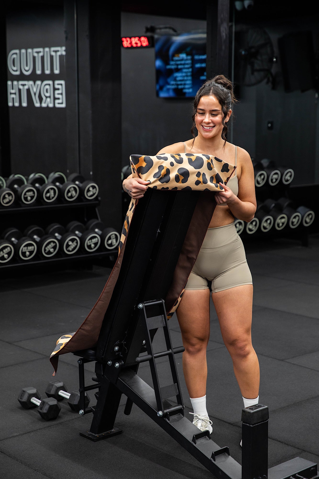 Hooded Brown Leopard Gym Towel-Cheeky Winx