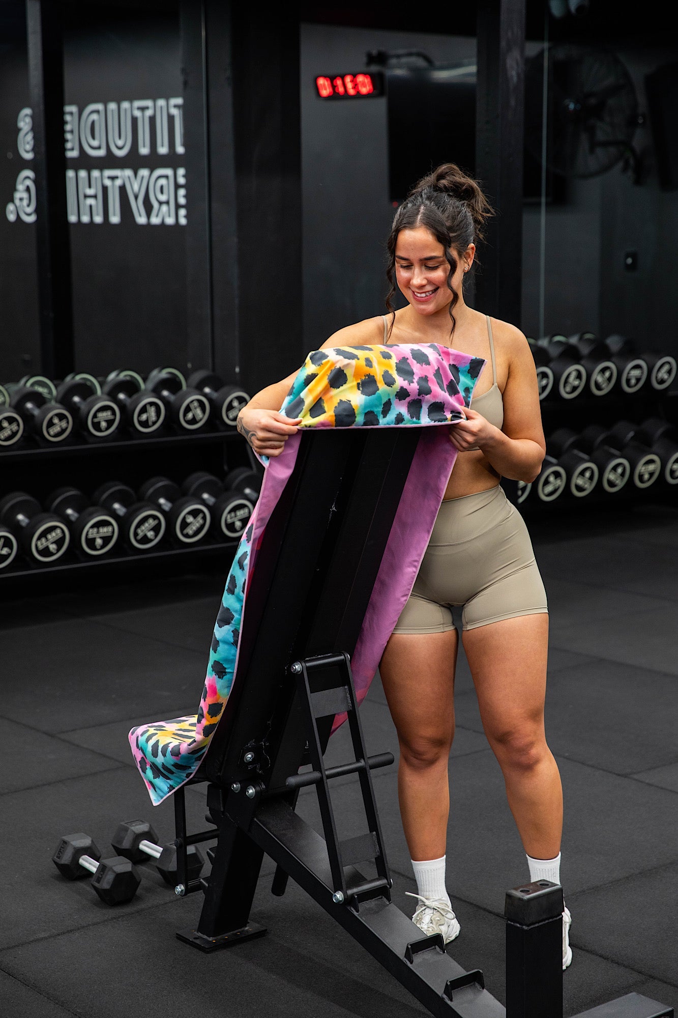 Hooded Trio Cheetah X Inky Soda Gym Towel-Cheeky Winx