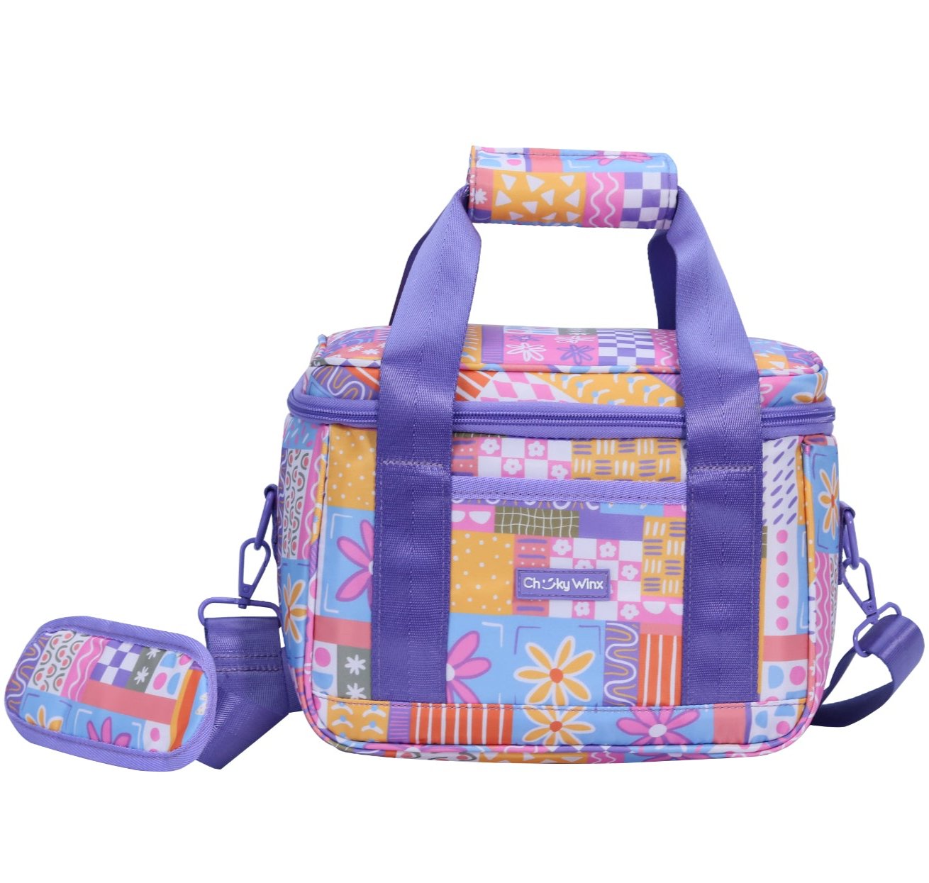 Large Patchwork Lunch Bag