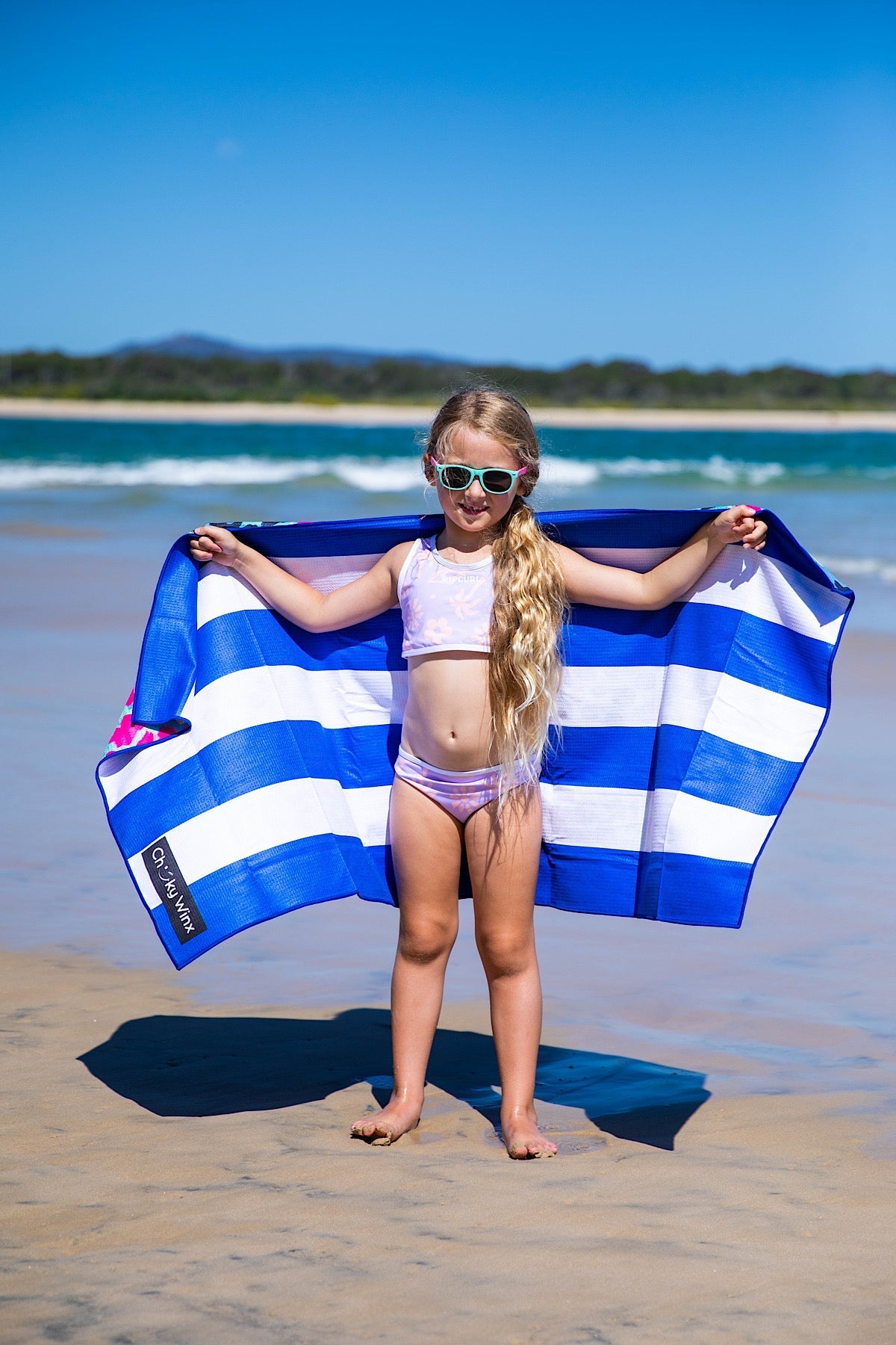 Kids Electric Leopard Beach Towel-Cheeky Winx