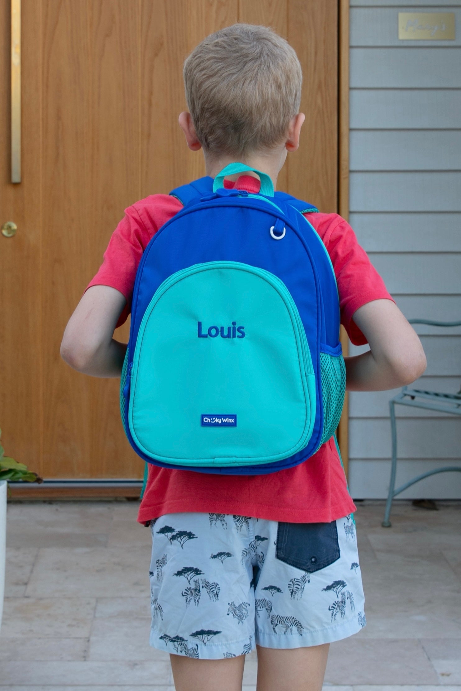 Kids Navy and Green Backpack-Cheeky Winx