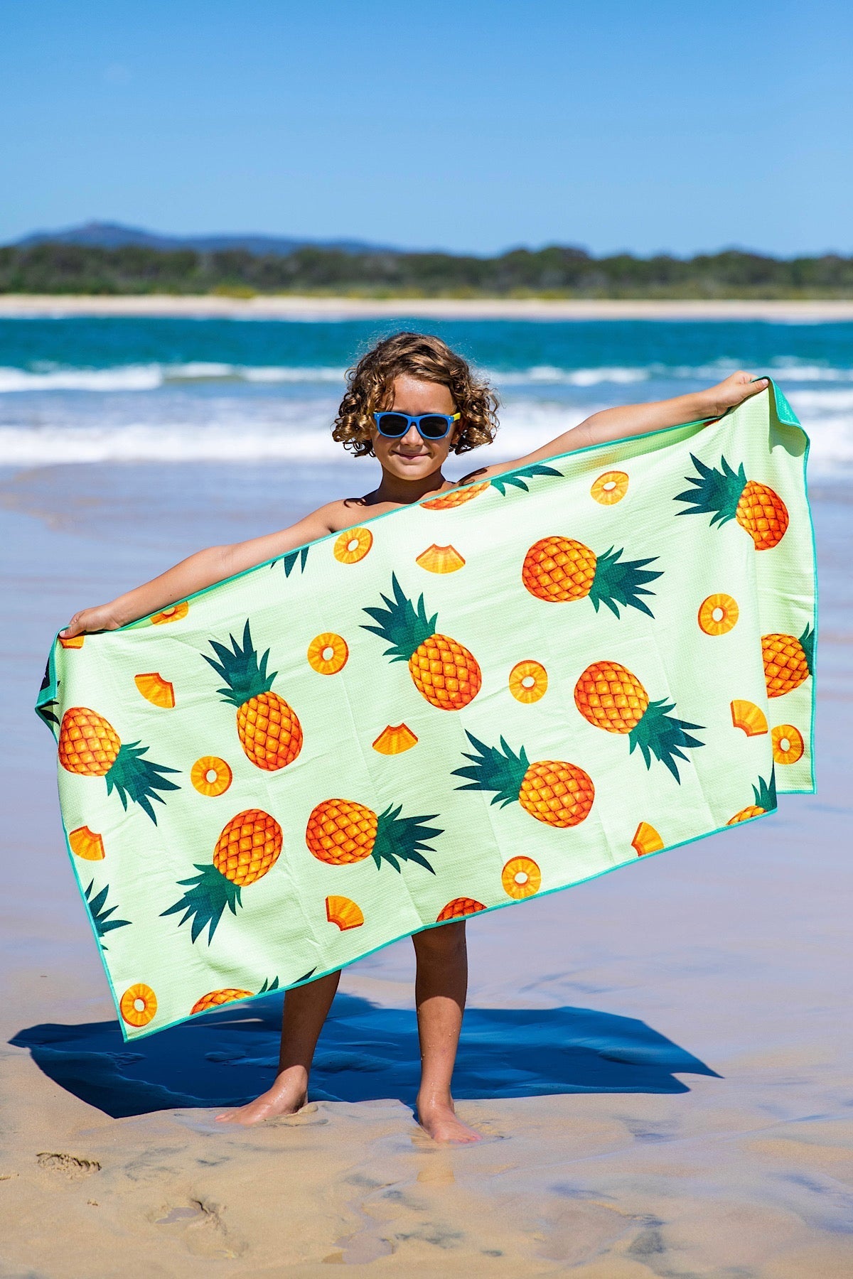 Kids Pineapples Beach Towel-Cheeky Winx