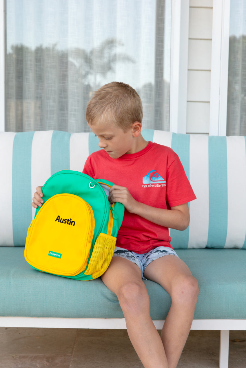 Kids Yellow and Green Backpack-Cheeky Winx