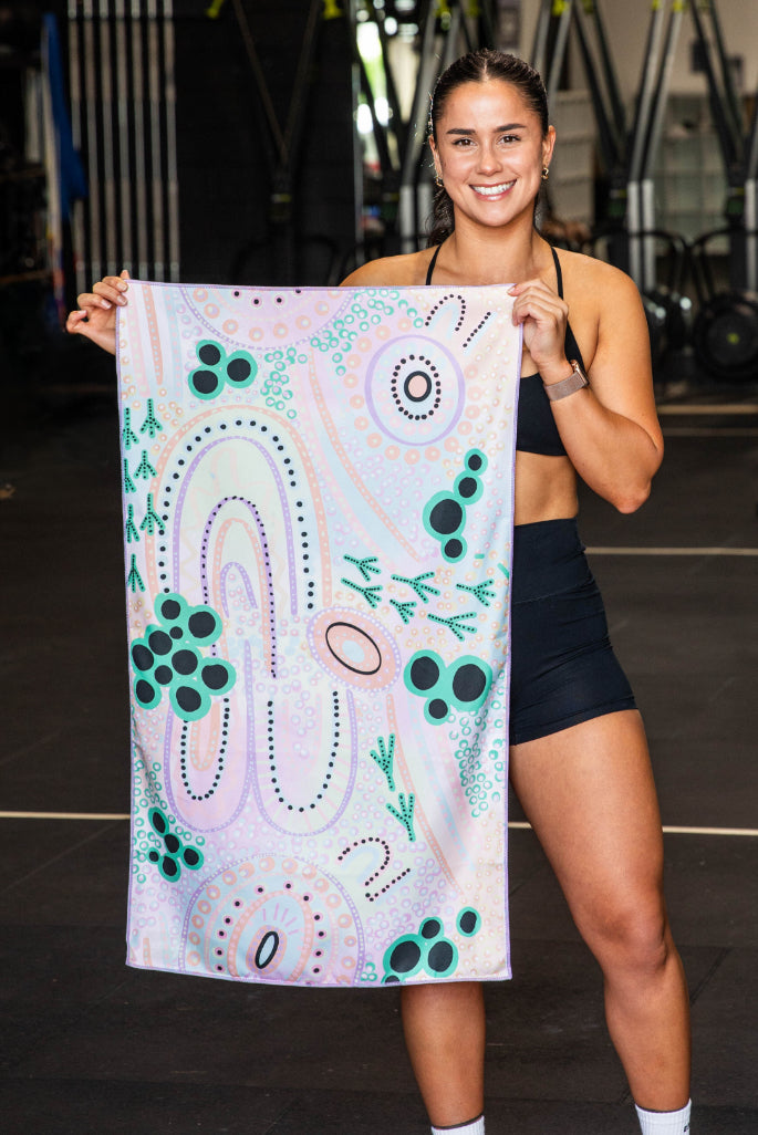 Land and Sea X Bigi Gym Towel-Cheeky Winx