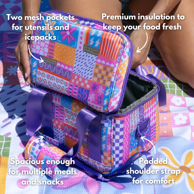 Large Patchwork Lunch Bag-Cheeky Winx