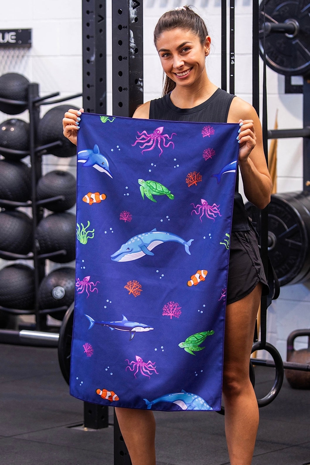 Ocean Animals Gym Towel-Cheeky Winx
