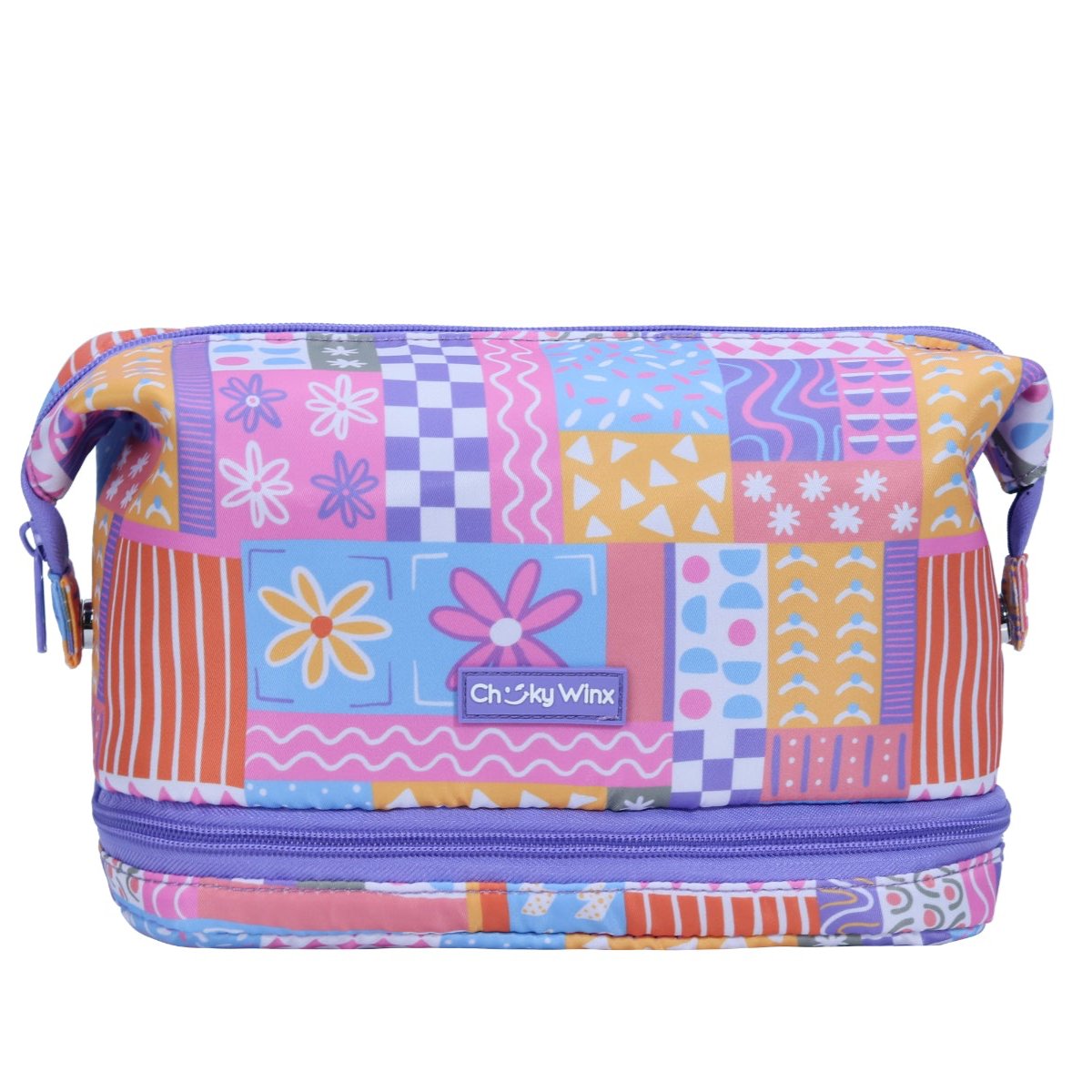 Patchwork Makeup Bag-Cheeky Winx