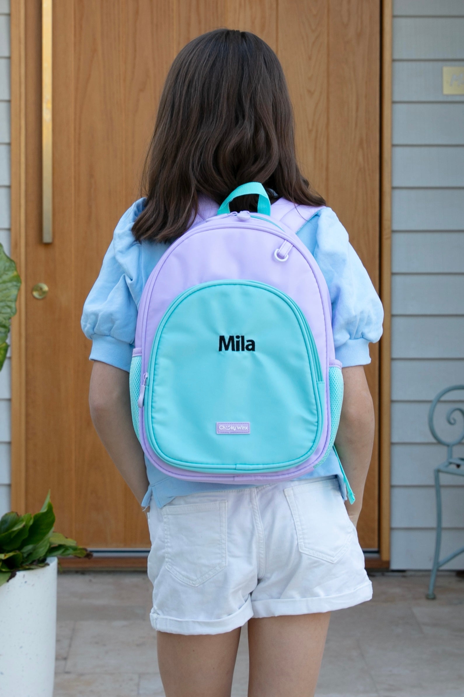 Kids Teal and Purple Backpack