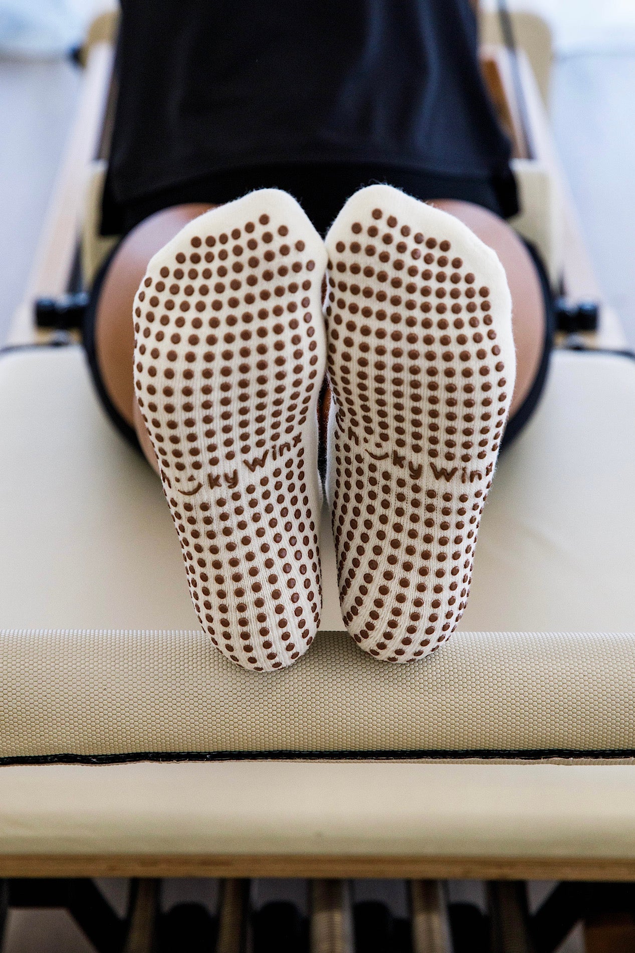 Crew Sleepy Sloths non-slip grip socks for Pilates reformer and barre by Cheeky Winx Australia
