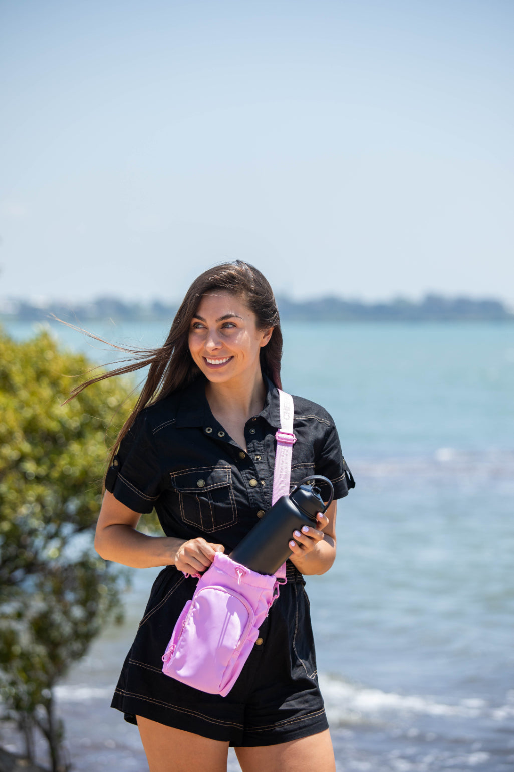 Pink Water Bottle Bag