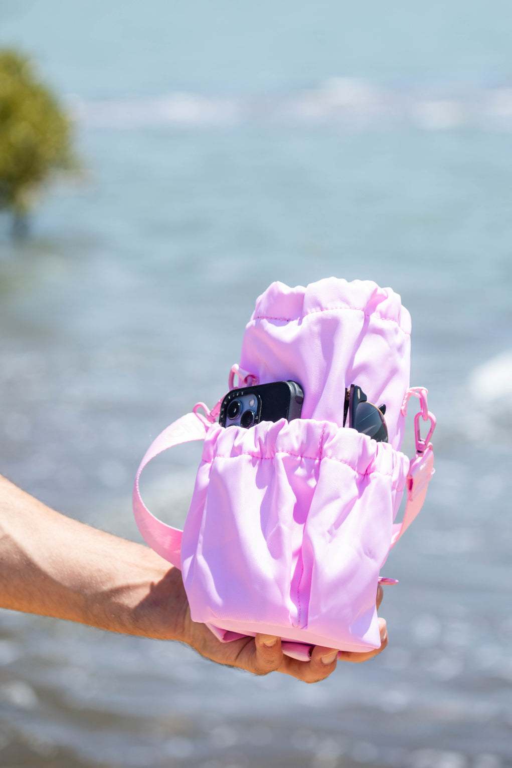 Pink Water Bottle Bag