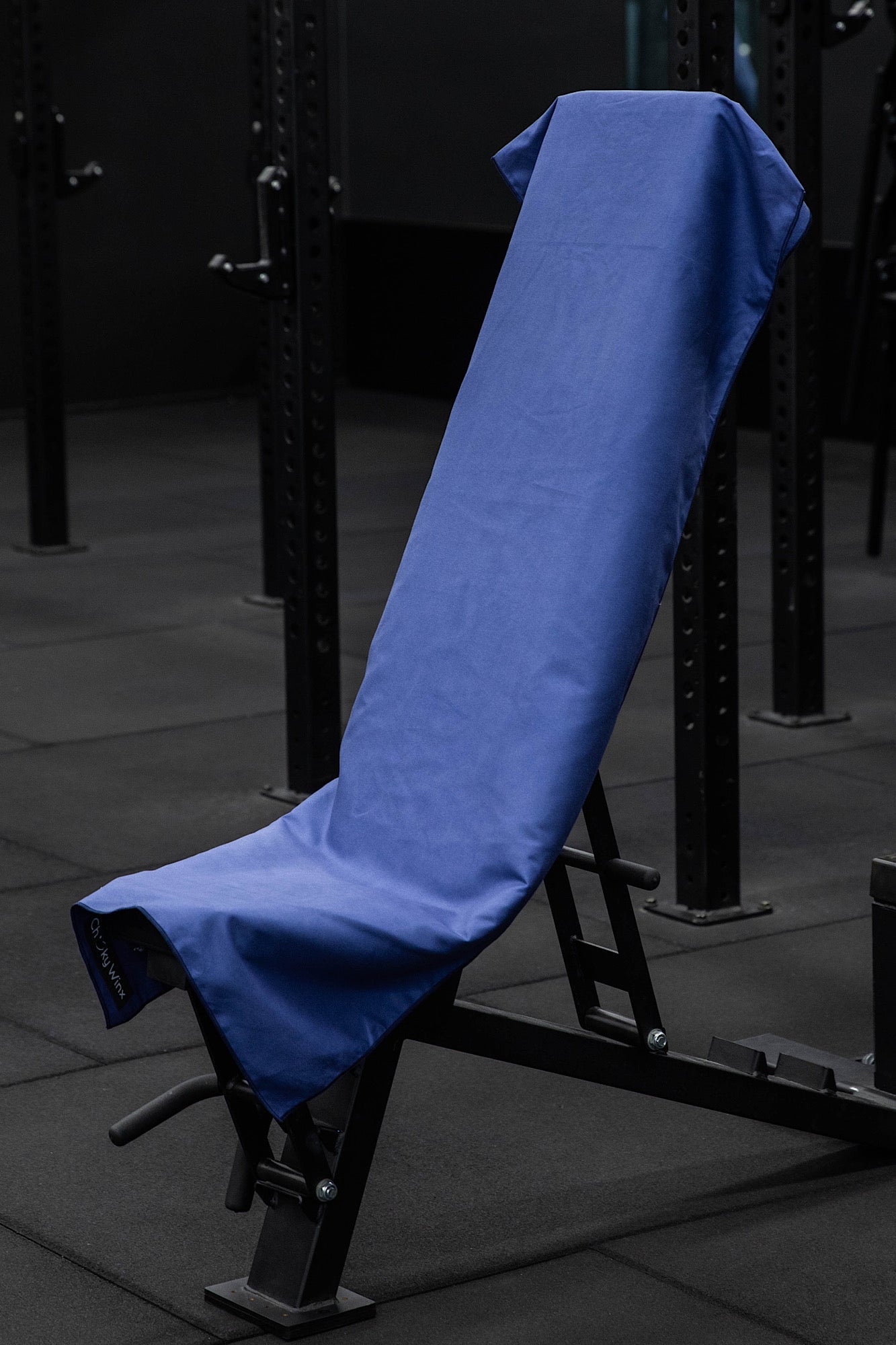 Hooded Basic Navy Blue Gym Towel - Cheeky Winx