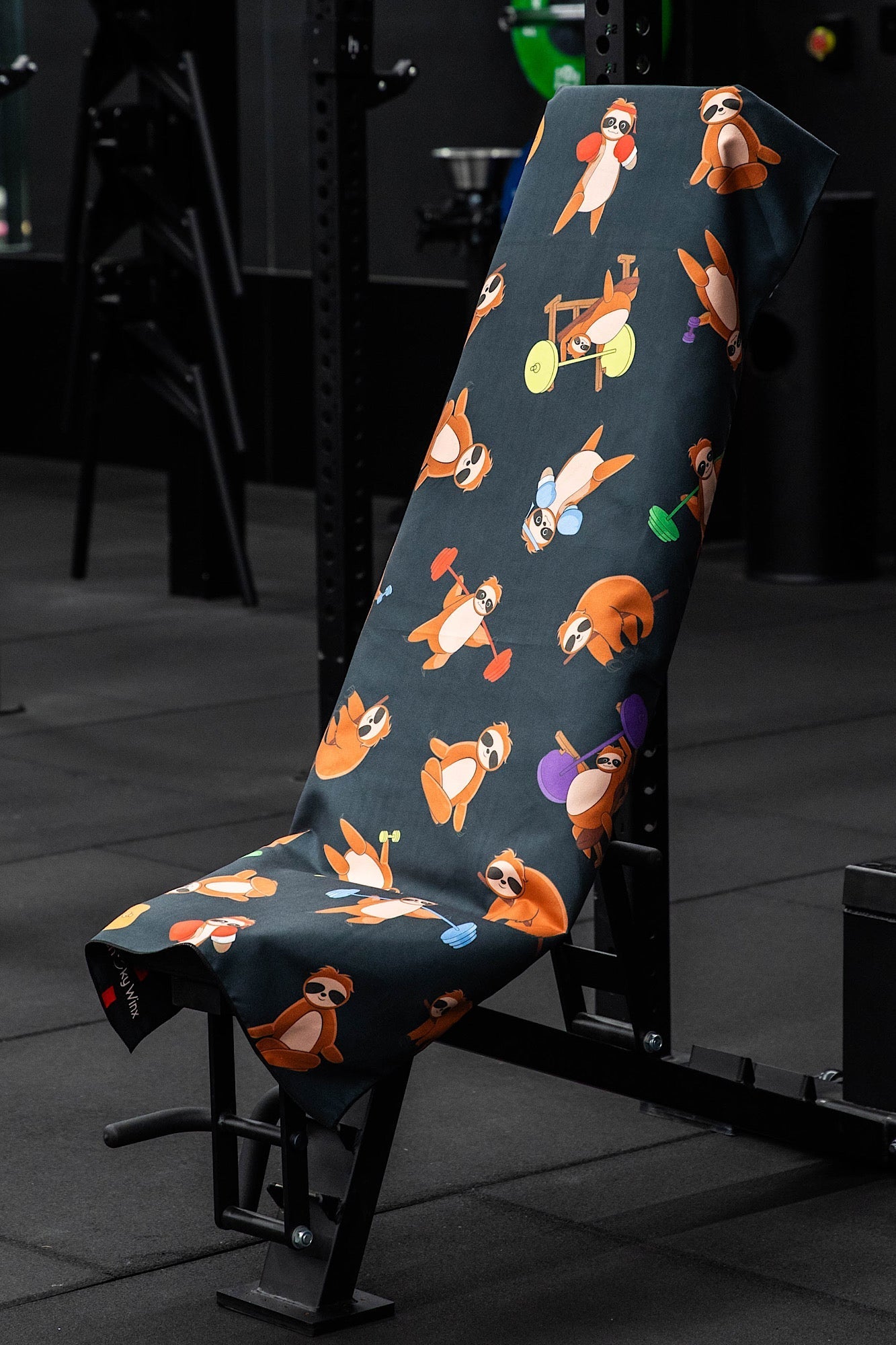 Hooded Shredded Sloths Gym Towel - Cheeky Winx