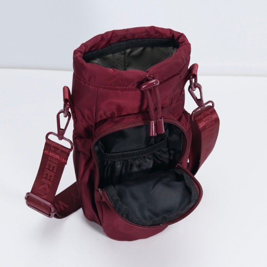 Mulberry water bottle bag with anti-theft zips and hidden passport pocket by Cheeky Winx