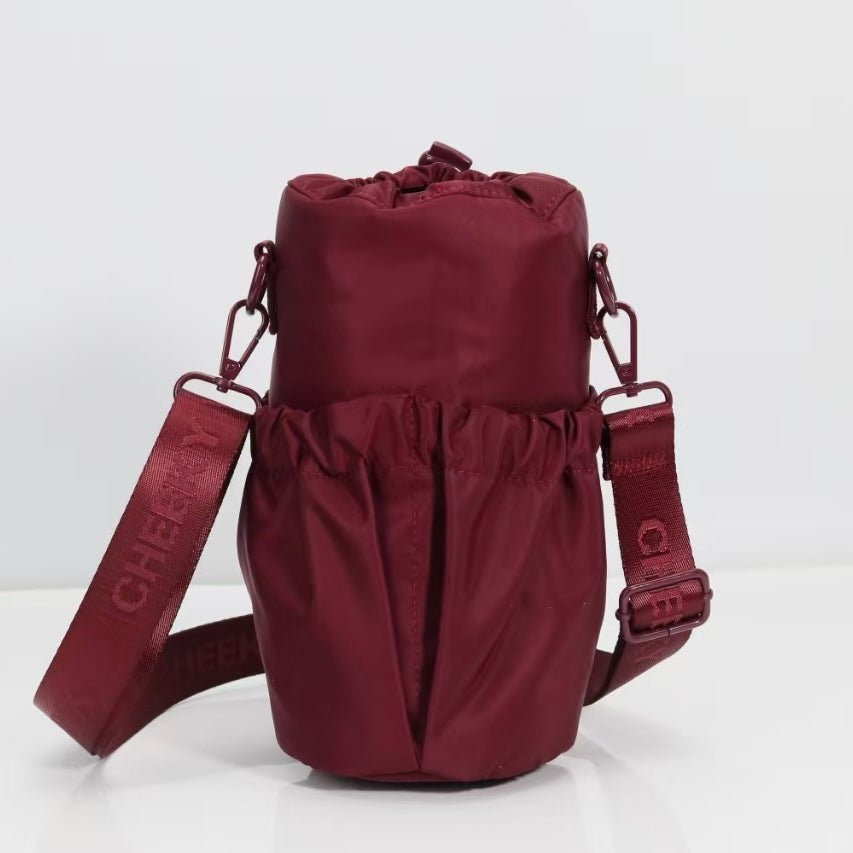 Mulberry water bottle bag with anti-theft zips and hidden passport pocket by Cheeky Winx