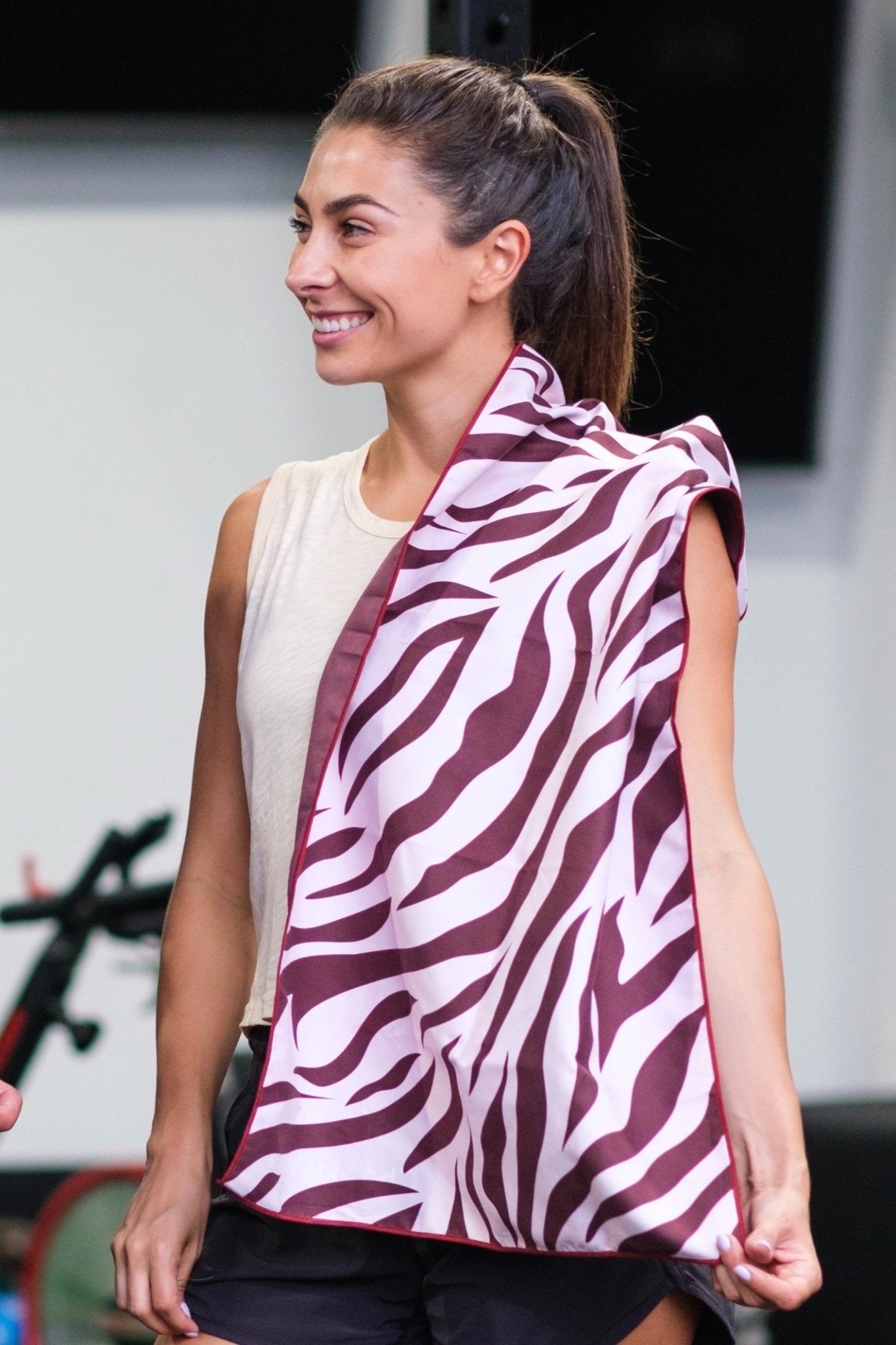 Zebra Stripes Gym Towel - Cheeky Winx